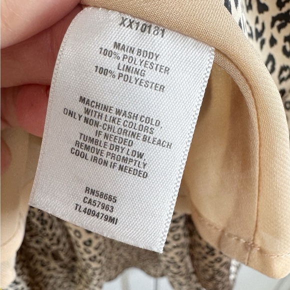 Leith Leopard Midi Satin Skirt Sz Large - Picture 9 of 11